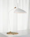 Visual Comfort Signature Austen Large Offset Table Lamp By Aerin In White