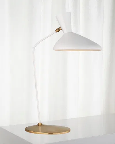 Visual Comfort Signature Austen Large Offset Table Lamp By Aerin In White