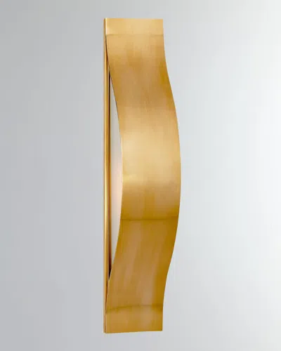 Visual Comfort Signature Avant Medium Linear Sconce By Kelly Wearstler In Antique Brass
