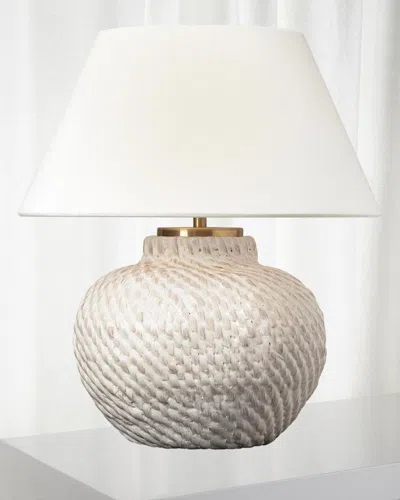 Visual Comfort Signature Avedon 11" Cordless Accent Lamp By Marie Flanigan In Neutral