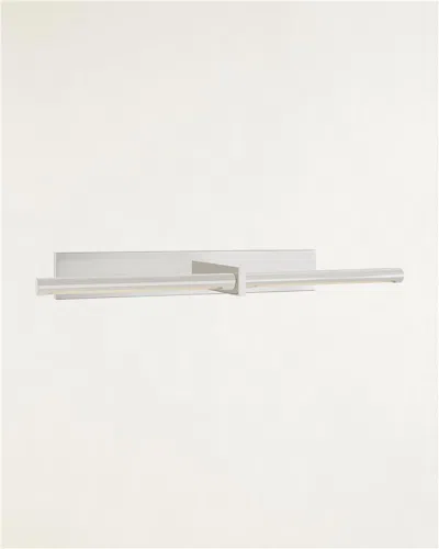 Visual Comfort Signature Axis 24" Picture Light By Kelly Wearstler In Silver