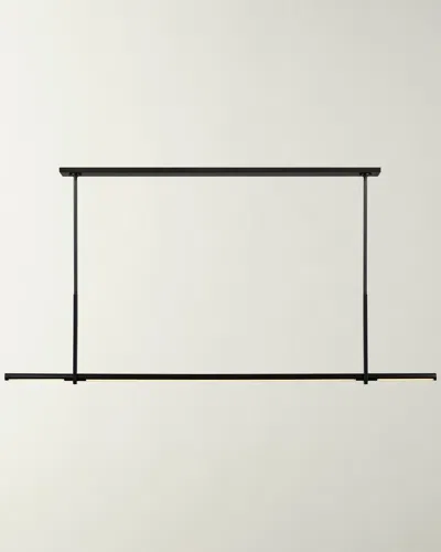 Visual Comfort Signature Axis Large Linear Pendant By Kelly Wearstler In Bronze
