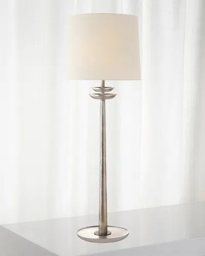 Visual Comfort Signature Beaumont Medium Buffet Lamp By Aerin In Silver