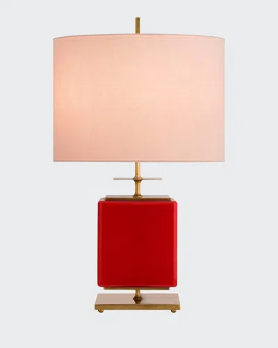 Visual Comfort Signature Beekman Small Table Lamp In Red
