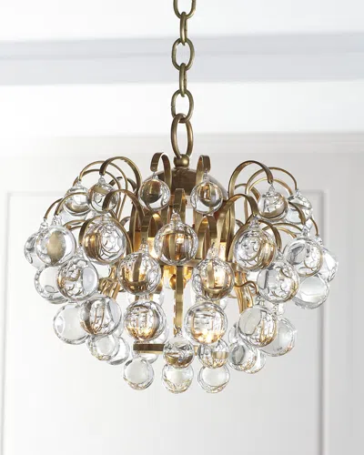 Visual Comfort Signature Bellvale Small Chandelier By Aerin In Antique Brass