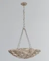 Visual Comfort Signature Benit Medium Sculpted Chandelier By Aerin In Silver