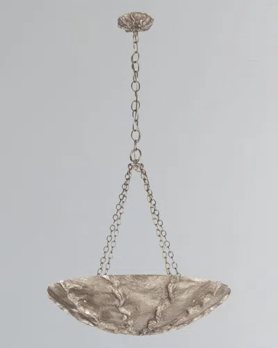 Visual Comfort Signature Benit Medium Sculpted Chandelier By Aerin In Silver