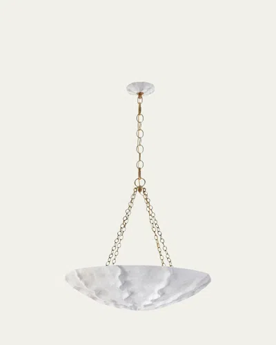 Visual Comfort Signature Benit Medium Sculpted Chandelier By Aerin In White