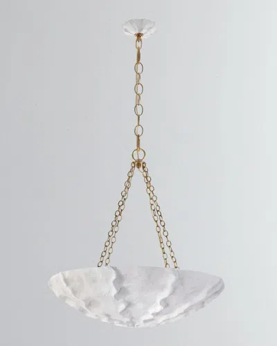 Visual Comfort Signature Benit Medium Sculpted Chandelier By Aerin In White