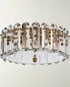 Visual Comfort Signature Bonnington Medium Flush Mount By Aerin In Antq Brass