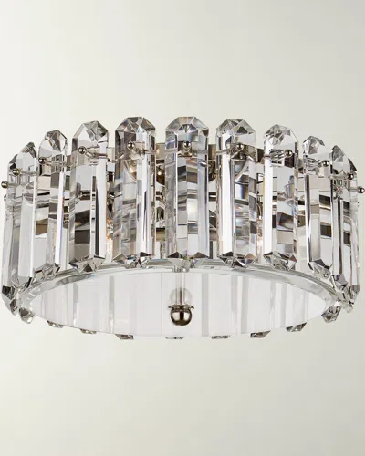 Visual Comfort Signature Bonnington Medium Flush Mount By Aerin In Polished Nickel