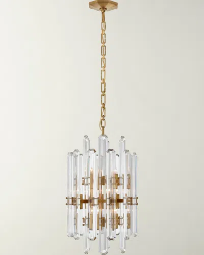 Visual Comfort Signature Bonnington Tall Chandelier By Aerin In Antq Brass