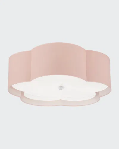 Visual Comfort Signature Bryce Large Flower Flush Mount In Pink