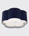Visual Comfort Signature Bryce Medium Flush Mount In Blue