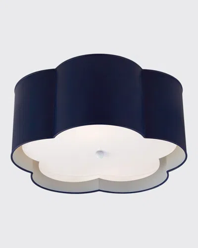 Visual Comfort Signature Bryce Medium Flush Mount In Blue