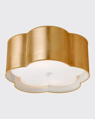 Visual Comfort Signature Bryce Medium Flush Mount In Gold
