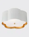 Visual Comfort Signature Bryce Medium Flush Mount In White
