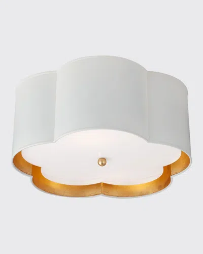 Visual Comfort Signature Bryce Medium Flush Mount In White