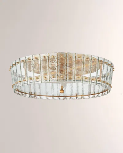 Visual Comfort Signature Cadence Large Single-tier Flush Mount In Gold