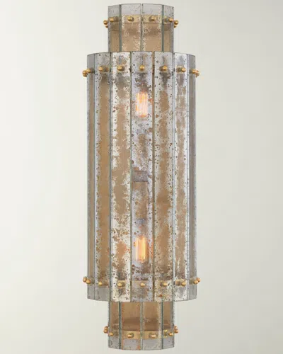 Visual Comfort Signature Cadence Large Tiered Sconce By Carrier & Company In Gold