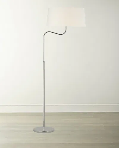 Visual Comfort Signature Canto Large Adjustable Floor Lamp By Thomas O'brien In Polished Nickel