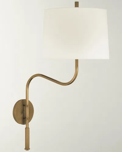 Visual Comfort Signature Canto Medium Swinging Wall Light By Thomas O & Apos;brien In White