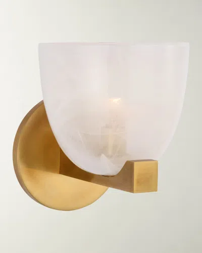 Visual Comfort Signature Carola Single Sconce By Aerin In Antique Brass