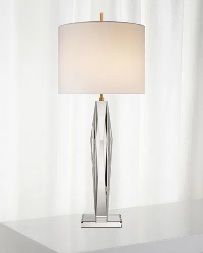Visual Comfort Signature Castle Peak Narrow Table Lamp In Crystal