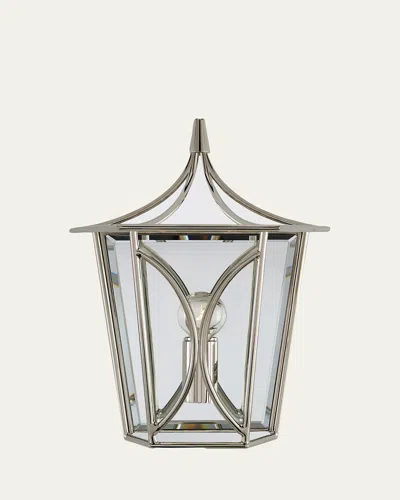Visual Comfort Signature Cavanagh Mini Lantern Sconce In Gray