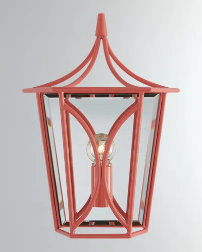 Visual Comfort Signature Cavanagh Mini Lantern Sconce In Polished Nickel