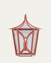 Visual Comfort Signature Cavanagh Mini Lantern Sconce In Red