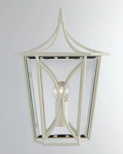 Visual Comfort Signature Cavanagh Mini Lantern Sconce In White