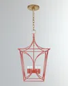Visual Comfort Signature Cavanagh Small Lantern In Coral