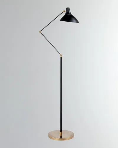 Visual Comfort Signature Charlton Floor Lamp By Aerin In Black And Gold