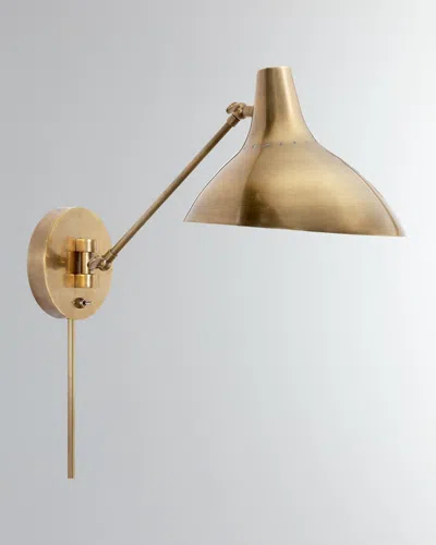 Visual Comfort Signature Charlton Wall Light By Aerin In Black And Brass