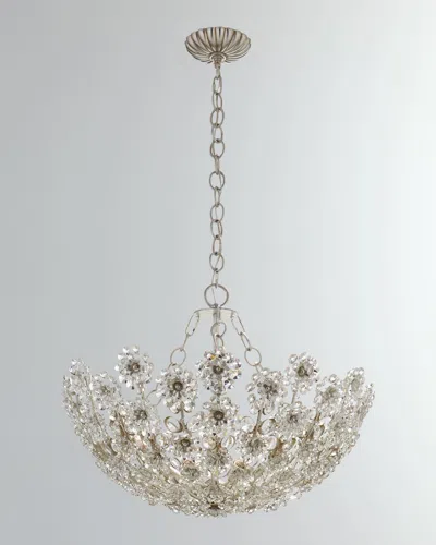Visual Comfort Signature Claret Short Chandelier By Aerin In Silver