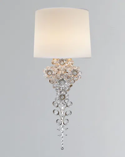 Visual Comfort Signature Claret Tail Sconce By Aerin In Burn Slv Leaf