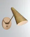 Visual Comfort Signature Clemente Wall Light By Aerin In Black And Brass
