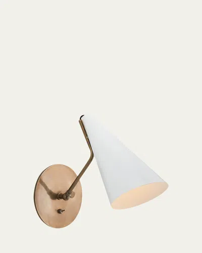Visual Comfort Signature Clemente Wall Light By Aerin In White