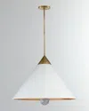 Visual Comfort Signature Cleo Large Pendant By Kelly Wearstler In Antique Brass
