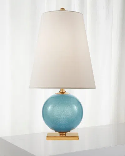 Visual Comfort Signature Corbin Mini Accent Lamp In Blue