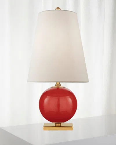 Visual Comfort Signature Corbin Mini Accent Lamp In Red