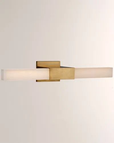 Visual Comfort Signature Covet 24" Over The Mirror Bath Light By Julie Neill In Brass