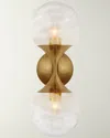 Visual Comfort Signature Cristol Small Double Sconce By Aerin In Gold