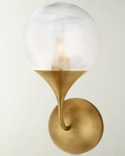 Visual Comfort Signature Cristol Small Single Sconce By Aerin In Gold