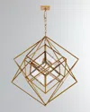 Visual Comfort Signature Cubist Medium Chandelier By Kelly Wearstler In Gold