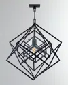 Visual Comfort Signature Cubist Small Chandelier By Kelly Wearstler In Aged Iron
