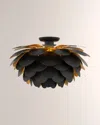 Visual Comfort Signature Cynara Xl Flush Mount By Chapman & Myers - 23" In Black