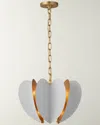 Visual Comfort Signature Danes Small Chandelier By Kate Spade New York In White/gild