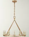 Visual Comfort Signature Darlana Medium Single Ring Chandelier By Chapman & Myers In Gold